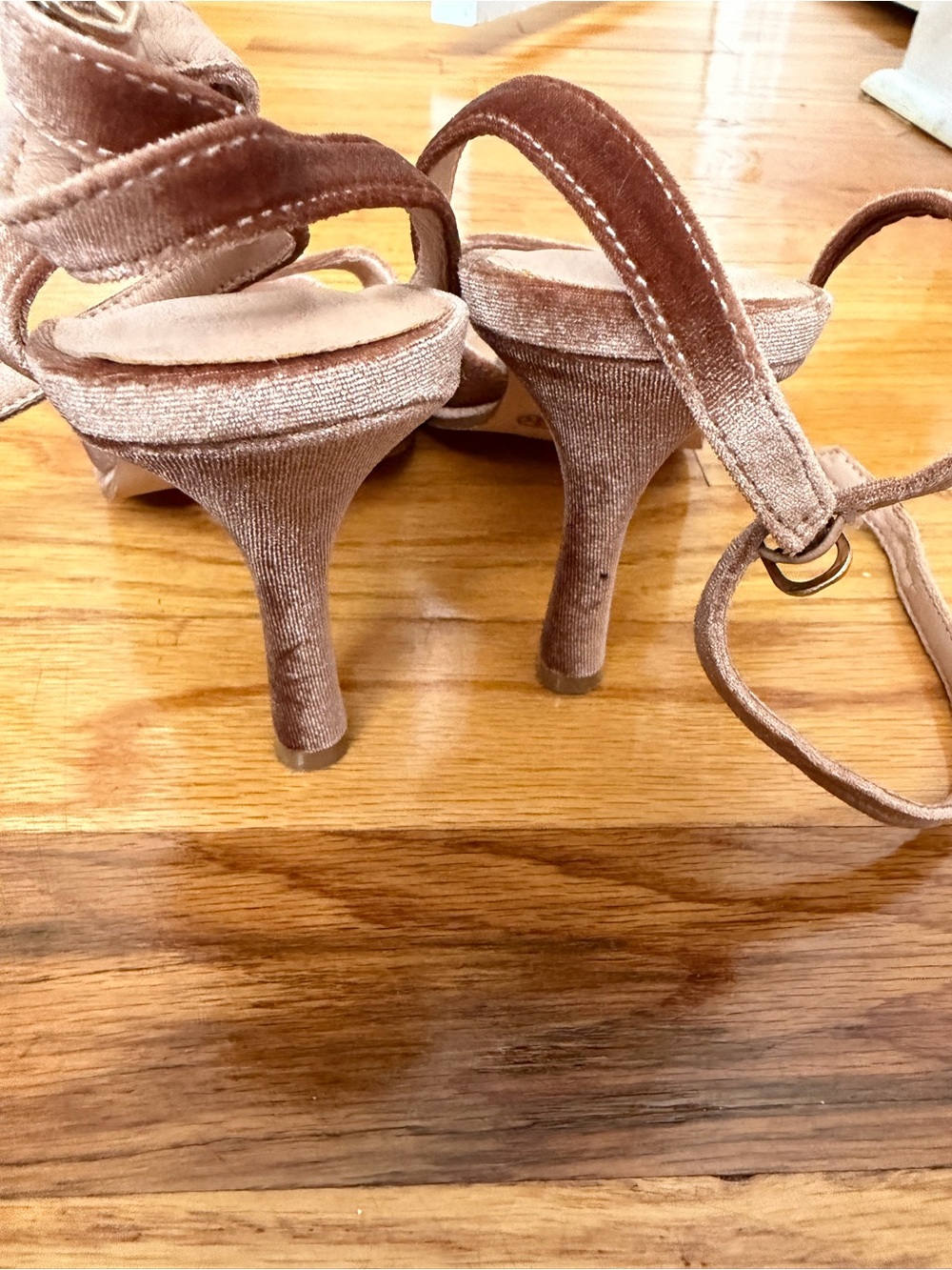 Velvet Brown Slingback Sandals - Chinese Laundry - Picture 2 of 3